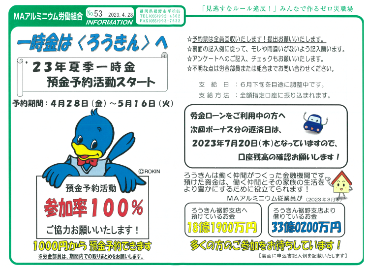 労金部会の取組み